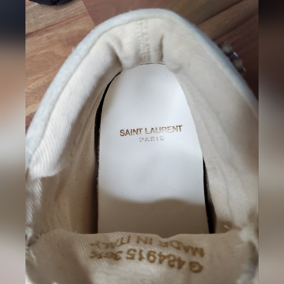 Saint Laurent Distressed Sneakers, Size 6½ - Picture 9 of 9